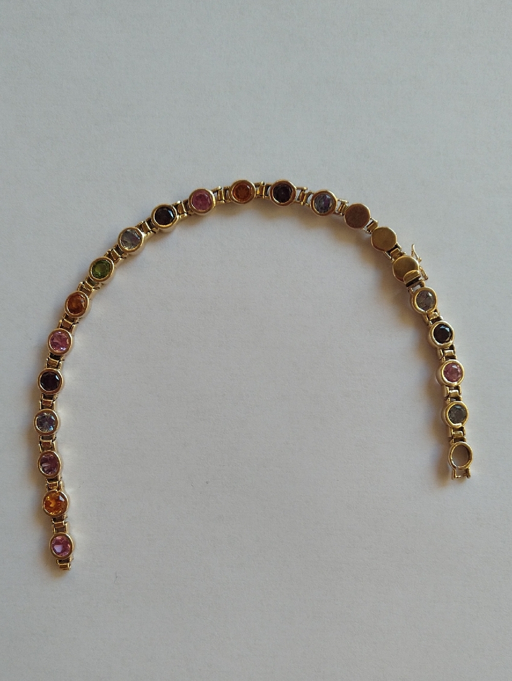 Vintage 14K Multi Color  Bracelet